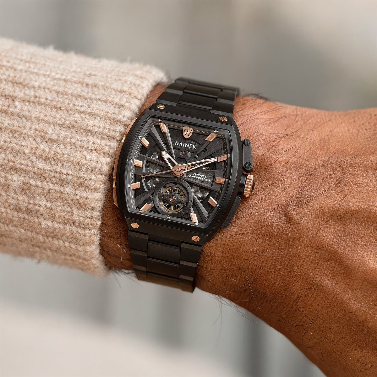【美品】WAOWW BANG 1W 10° アーチ NERO 27 HC付き WA.25300-B – Wainer Watch